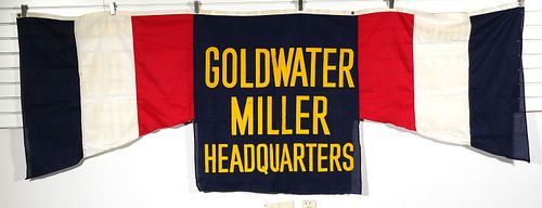 BARRY GOLDWATER Campaign Headquarters Banner