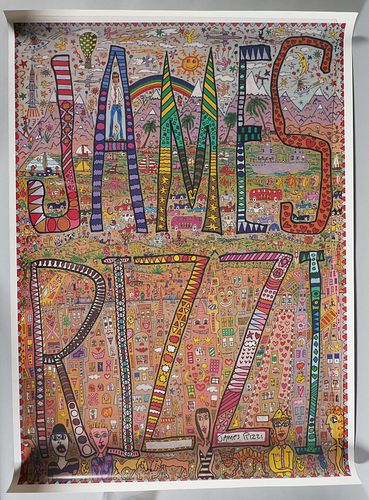 JAMES RIZZI, Signed Poster, 1980s