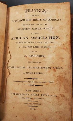 BOOK: Travels in Africa, 1813