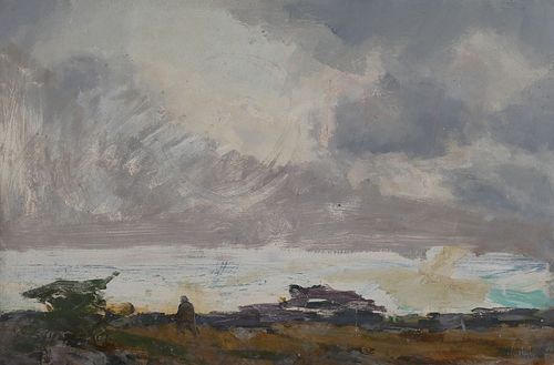 Jay Connaway, Oil on Artist Board, Maine Coast
