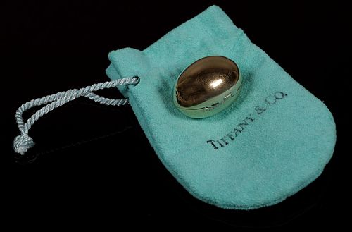 TIFFANY & COMPANY Sterling Egg Pill Box sold at auction on 13th June