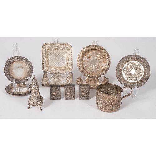 A Group of S.Kirk & Son Silver Accessories