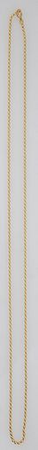 14K Yellow Gold Ball Necklace, mid 20th c., Italy, L.- 26 1/4 in., Wt.- .47 Troy Oz. Provenance: from the collection of a New Orlean...