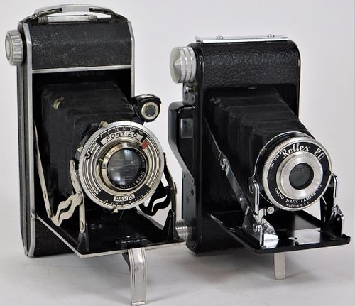 Lot of 2 1940s Folding Cameras