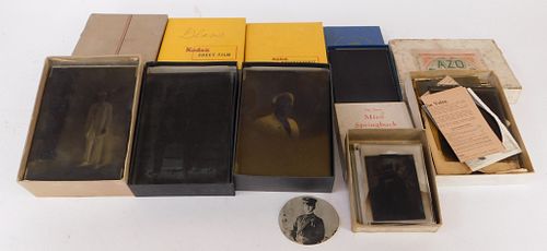 Lot of Photographic Negatives and Glass Plates