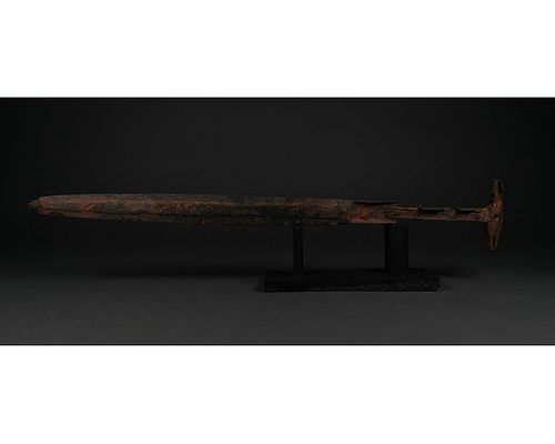RARE ANCIENT IRON SWORD WITH HANDLE