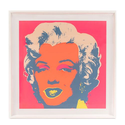 ANDY WARHOL. II.22 : Marilyn Monroe. Con sello en la parte posterior "Fill in your own signature" Serigrafía. Por Sunday B. Morning.
