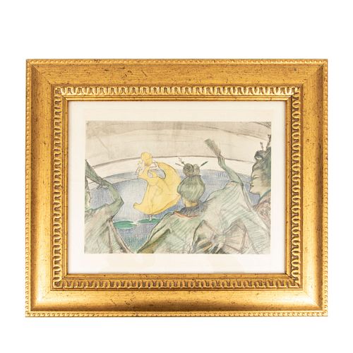 Henri de Toulouse-Lautrec. Mujeres. Con monograma en plancha. Litografía edición póstuma. Enmarcado. 34 x 24 cm