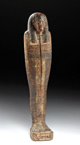 Tall Egyptian Painted Gesso Ptah Sokar Osiris Figure