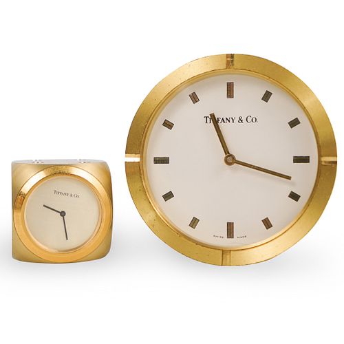 (2 Pc) Tiffany & Co. Desk Clocks