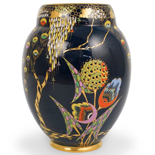 Carltonware Enameled Porcelain Vase