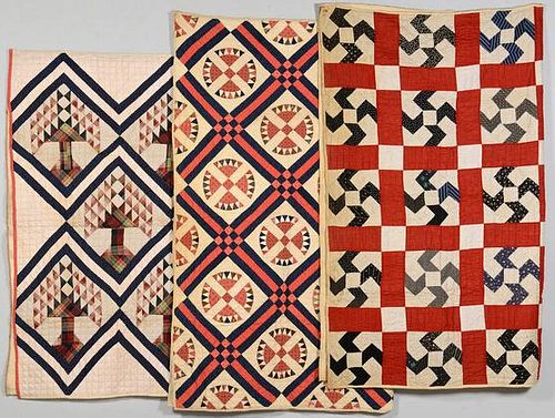 Group of 3 East TN Pieced Cotton Quilts