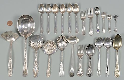 Assembled Grouping of Sterling Flatware, 23 pcs.