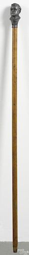 William Jennings Bryan campaign walking stick, inscribed our Next President - Free Coinage