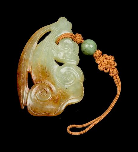 * A Jade Pendant Height 2 1/2 inches.