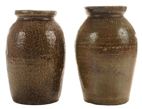 Two Nelson Bass Canning Jars