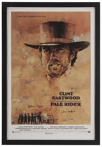 <em>Pale Rider</em> Movie Poster, Signed by