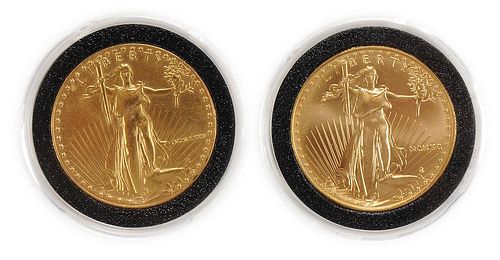 Two U.S. $50 One-Ounce Gold Eagles