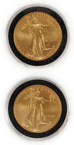 Two U.S. $50 One-Ounce Gold Eagles