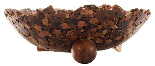 Perry Policicchio Koa Wood Pieces Bowl
