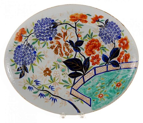 Chinese Export Porcelain Oval Platter