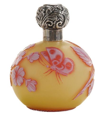 Thomas Webb &#38; Sons Cameo Glass Perfume