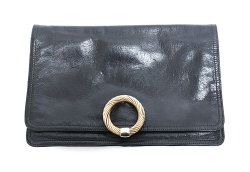 Bottega Veneta Leather Foldover Handbag