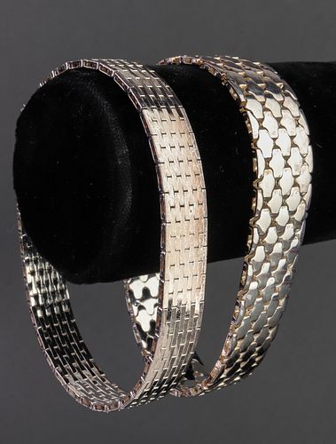 Milor Italian Sterling Silver Chain Bracelets, 2