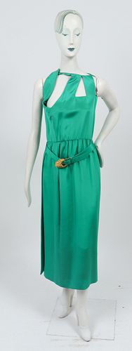 Oscar De La Renta Green Dress