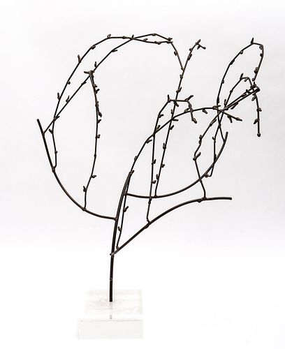 Mid-Century Willow Sculpture on Lucite Base