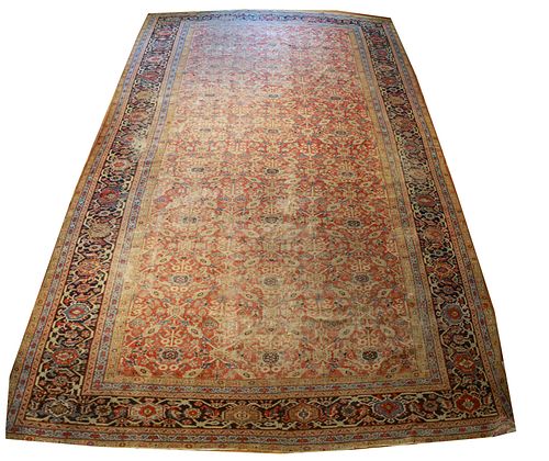 Antique Palace Size Persian Carpet  18.5'  x 10.5'