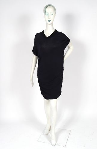 Lanvin Designer Side-Ruched T-Shirt Dress