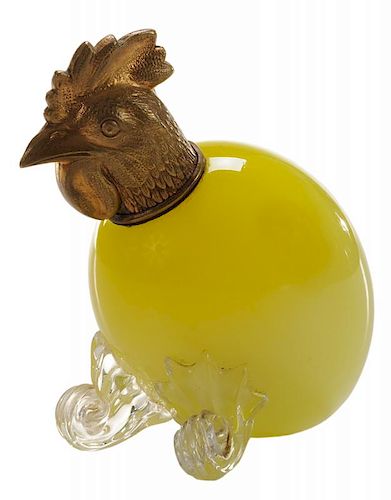 Thomas Webb &#38; Sons Yellow Egg-Shaped