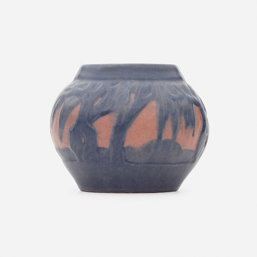 Sadie Irvine for Newcomb College Pottery, Miniature scenic vase