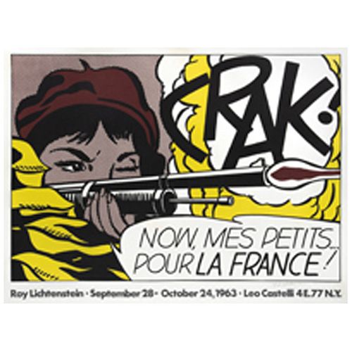 ROY LICHTENSTEIN, Crak! Now, Mes Petits... Pour la France!, 1963.