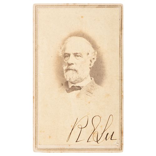 Robert E. Lee Autographed CDV