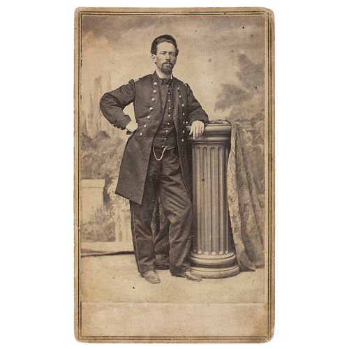 J.A. Scholten CDV of Kansas Jayhawker, Colonel Charles "Doc" Jennison, 7th Kansas Cavalry, Plus