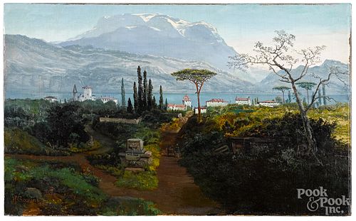 James F. Gookins oil on canvas landscape