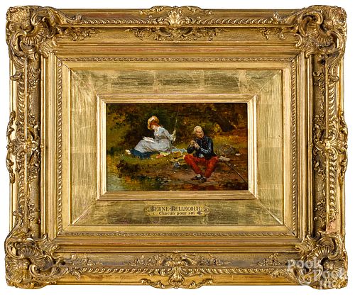 Etienne Prosper Berne-Bellecour oil on canvas