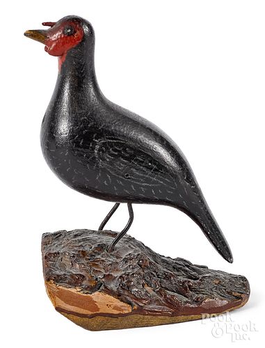 Joseph Moyer carved and painted bird