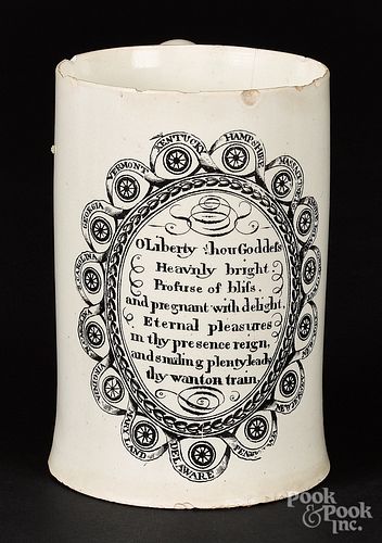Liverpool Herculaneum mug, early 19th c.