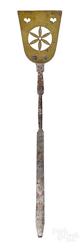 Pennsylvania wrought iron and brass spatula