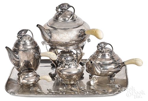 Georg Jensen sterling silver tea service