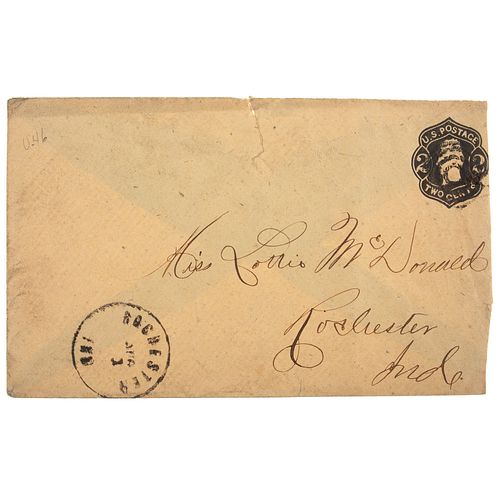 Andrew Jackson Two-Cent Stamped Envelope, Ca 1860s