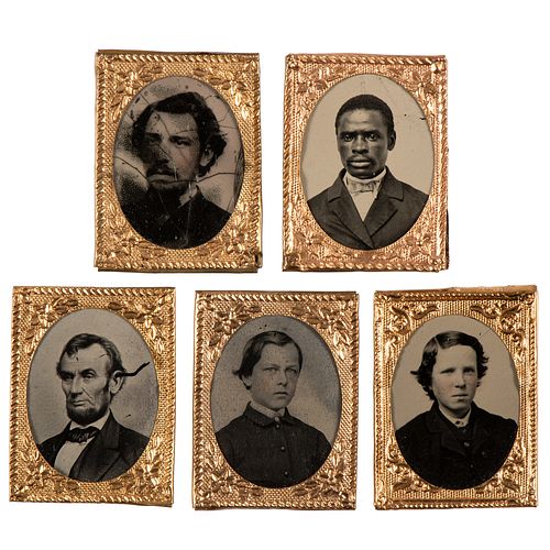 Abraham Lincoln and Related Personalities, Gem-Sized Tintypes