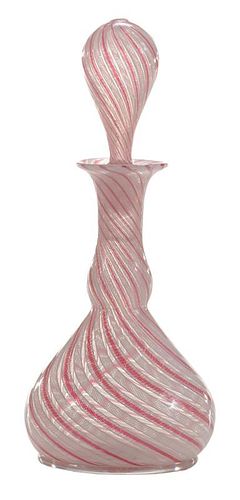 Graceful Clichy Striped Glass Perfume