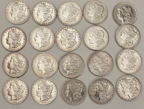 20 US Silver Dollars, Morgans