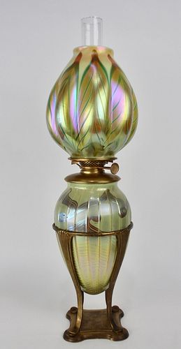 Early and Rare Tiffany Oil Lamp