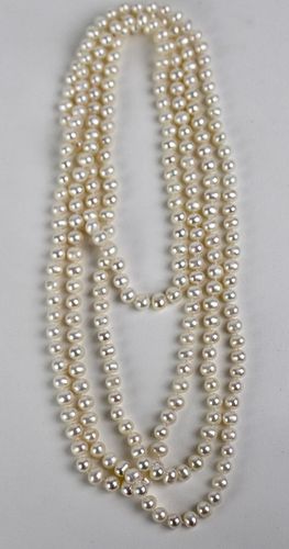 Fine Opera Length Strand of Cultured Pearls