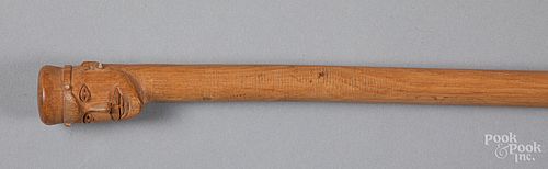 Carved cane, ca. 1900